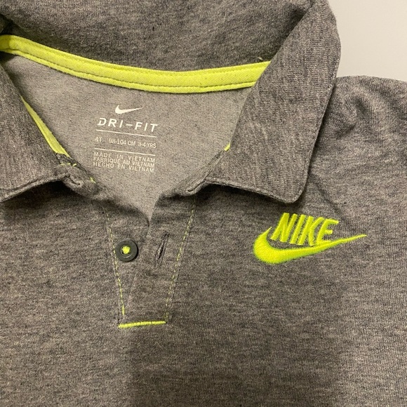Nike Kids Gray Polo Shirt size 4T - Picture 4 of 5